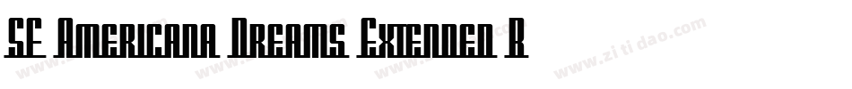 SF Americana Dreams Extended Bold字体转换